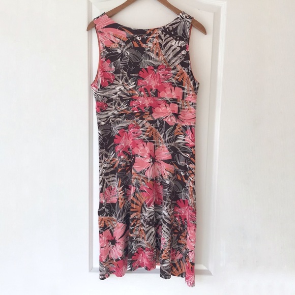 Robe Femme Nicole Benisti Taille L - Imprimé Floral, Dos Noué, Occasion Très Bon état